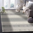 thumbnail image 5 of Boho Area Rug 2'x3' Khaki Stripes Abstract Geometric Texture Washable Area Rugs Non Shedding Floor Carpet Rubber Backing Non-Slip Indoor Mats for Living Room Bedroom Kitchen, 5 of 8