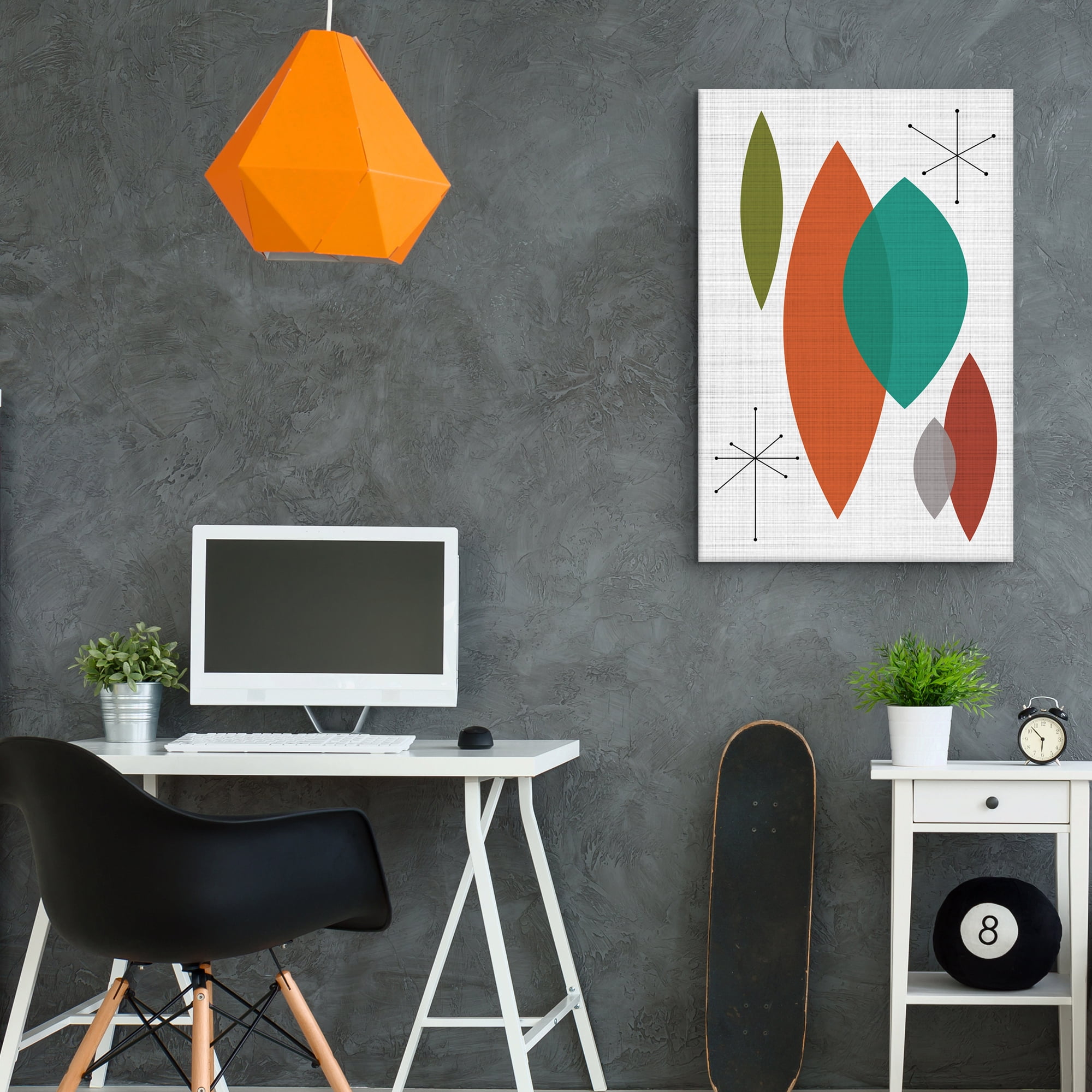 Round Diamonds I Colorful Abstract by Willowbrook Art Print
