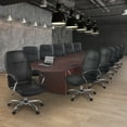 thumbnail image 2 of Legacy 216" Modular Racetrack Conference Table with 2 Power Data Grommets- Mahogany, 2 of 2