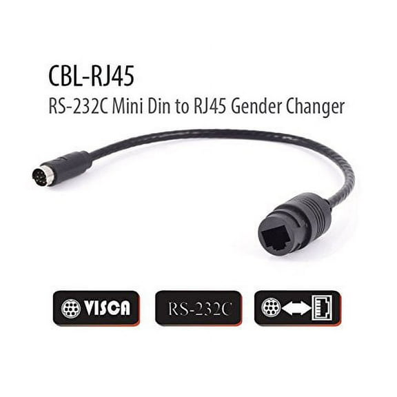 AIDA CBL-RJ45 RS-232C Mini-DIN to RJ45 Gender Changer Cable