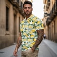 thumbnail image 3 of Aplkyhs Matching Golf Shirts for Couple Lemon Blossoms Quarter Zip His and Hers Golf Shirts Matching Quick Dry Golf Shirts for Men 4-Way Stretch Keep Cool in Hot Weather Fit Plain, 3 of 6