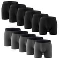 thumbnail image 3 of 11PK Performance Mens Boxer Briefs Polyester Underwear Size Small M Large XL XXL, 3 of 11
