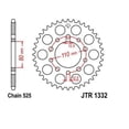 thumbnail image 2 of JT Steel Rear Sprocket 41T for Street TRIUMPH 865 America 2007-2016, 2 of 4
