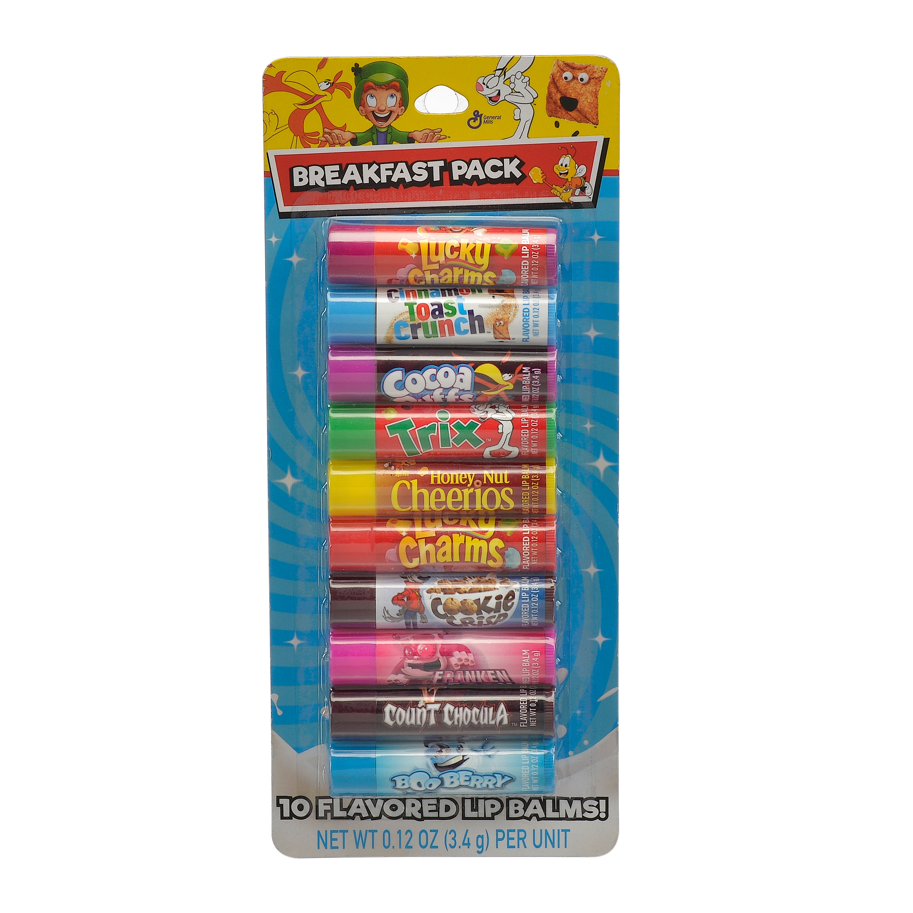 General Mills Breakfast Pack Cereal Flavored Lip Balm, 10 Pieces ($9.99 Value) - image 3 of 4