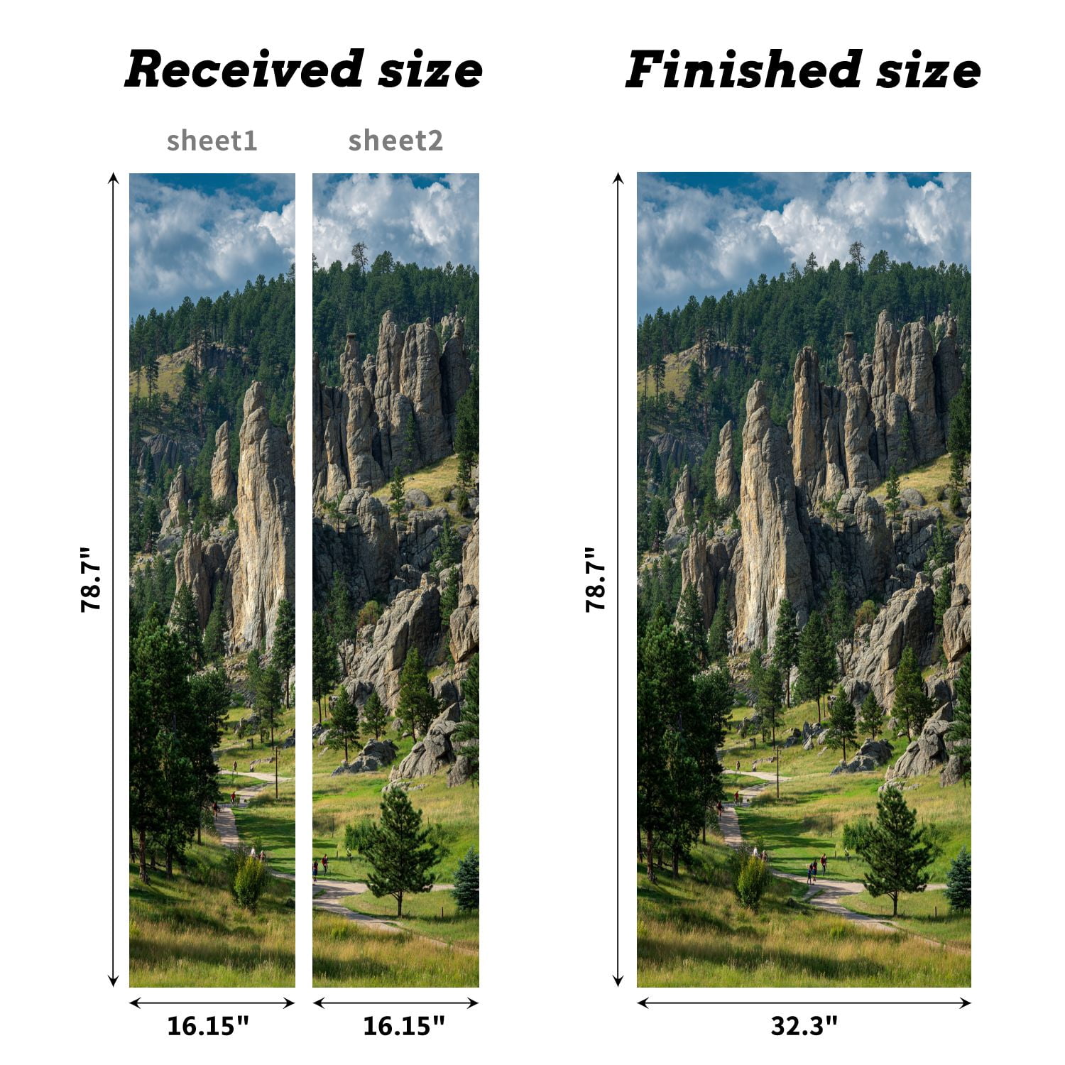 Self Adhesive Vinyl Refrigerator Wrap Set flatirons boulder colorado among boulderss pictures Door Mural Removable Fridge Sticker Peel and Stick&nbsp;Full Door Cover Decal Kitchen Bar Decor