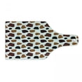 thumbnail image 1 of Cow Print Cutting Board, Cow Skin Animal Abstract Spots Milk Dalmatian Barnyard Camouflage Dots, Tempered Glass Cutting and Serving Board, Wine Bottle Shape, White Brown Black, by Ambesonne, 1 of 1