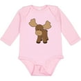thumbnail image 3 of Inktastic Cute Moose Boys or Girls Long Sleeve Baby Bodysuit, 3 of 5