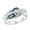 Silver, variant on WalGRHFR Valentine's Day Gift Women Ring Retro Creative New X Shaped Hollow Sea Blue Zircon Ring for Gift Pearl Rings and Bracelets Couple Rings Red