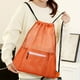 thumbnail image 1 of Mochila ligera con cordón y bolsillo grande para equipo deportivo. Material resistente e impermeable para estudiantes atletas, fútbol y actividades de playa. Aestivo | Naranja | AESTIVO, 1 of 7