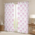 thumbnail image 2 of Homewish Cute Cartoon Bowtie Black Out Curtains,Kawaii Bow Curtains Pack of 2 (42x63 Each),White Pink Bedroom Curtains For Girls,Microfiber Bedroom Decor, 2 of 6