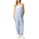thumbnail image 1 of - overol de mernidad para mujer, estilo casual, con tirantes delgados, pantalones holgados con bolsillos, 1 of 5
