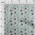 thumbnail image 2 of oneOone Polyester Spandex Dusty Teal Green Fabric Travel Diy Clothing Quilting Fabric Print Fabric By Yard 56 Inch Wide, 2 of 4