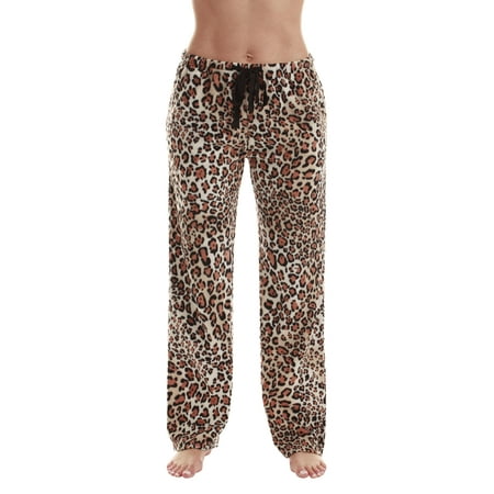

Just Love Fleece Pajama Pants for Women Sleepwear PJs. (Leopard 3X)