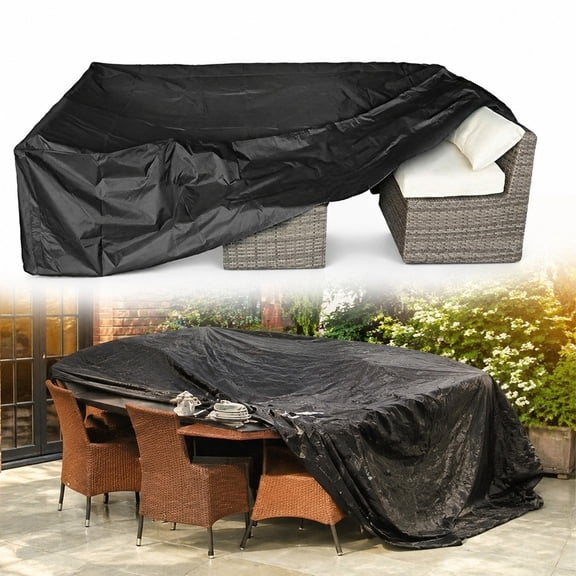 Patio Furniture Covers Waterproof, Outdoor Furniture Set for Winter, Durable Outdoor Furniture Covers ,Black Patio Table Cover Fits 61×41× 28in
