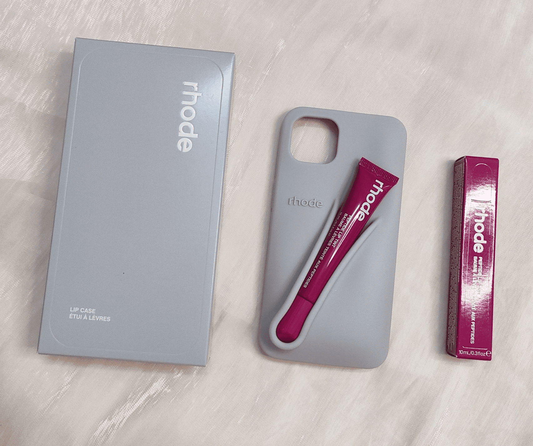 rhode Haley Espresso Lip Gloss iPhone 16 Series Case