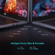 Huidun 2026 New Windows 11 Laptop, 15.6 inch Laptop Intel N150, 16GB RAM 512GB SSD, 1080P Full HD 4K Display, WiFi5 BT5.0, with Office, Computer Laptops for College Students, Business, School, Home