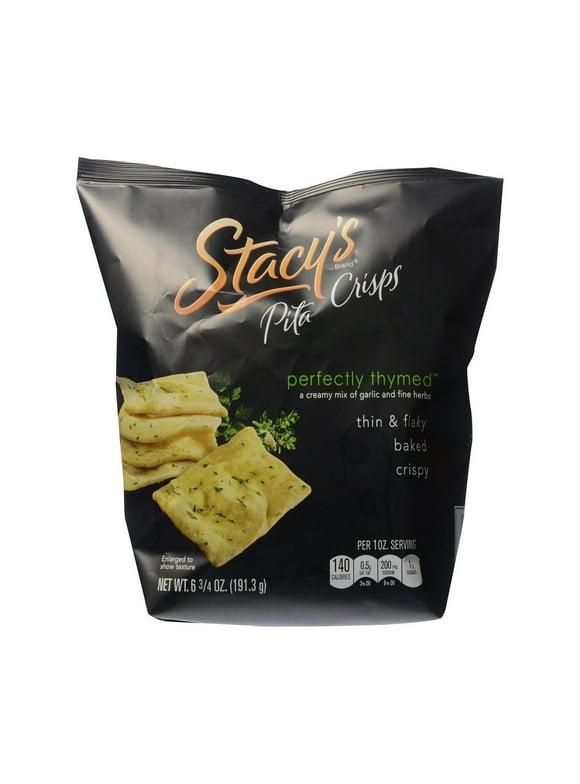 Stacy's Pita Chips Perfectly Thymed Pita Crisps (Pack of 18)