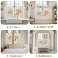 thumbnail image 6 of Beige Geometric Kitchen Curtains, Modern Abstract Art Botanical Light Filtering Window Curtain Panels, 2Pcs Rod Pocket Window Treatments Set for RV Dining Room Study Room 42x45 Inches, 6 of 9