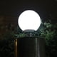 thumbnail image 5 of Lámpara de pilar de pared de jardín al aire libre con luz de bola redonda de acrílico de energía solar LED Lamparas Tmvgtek Para estrenar, 5 of 9