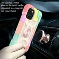 thumbnail image 2 of KOMI 12 Pro Max Étui de Protection, Silicone Antichoc Double Couche Support Anneau Armure Compatible avec iPhone 12 Pro Max Arc-en-Ciel, 2 of 5
