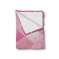 thumbnail image 2 of Pink Soft Flannel Fleece Throw Blanket, Abstract Vintage Triangles Mosaic Grid Style Graphic Pattern Design Image Print, Cozy Plush for Indoor and Outdoor Use, 50" x 70", Pink, by Ambesonne, 2 of 6
