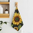 thumbnail image 3 of Orinice Sunflower Reusable Hand Towels, Ultra-Fine Fiber Kitchen Towels for Quick Drying, 30x30cm, Set of 3 4pcs, 3 of 7