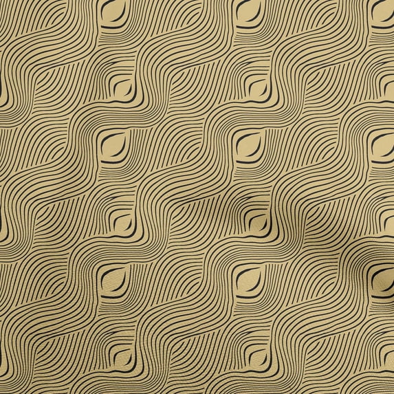 oneOone Viscose Chiffon Beige Fabric Moire Sewing Craft Projects Fabric Prints By Yard 42 Inch Wide