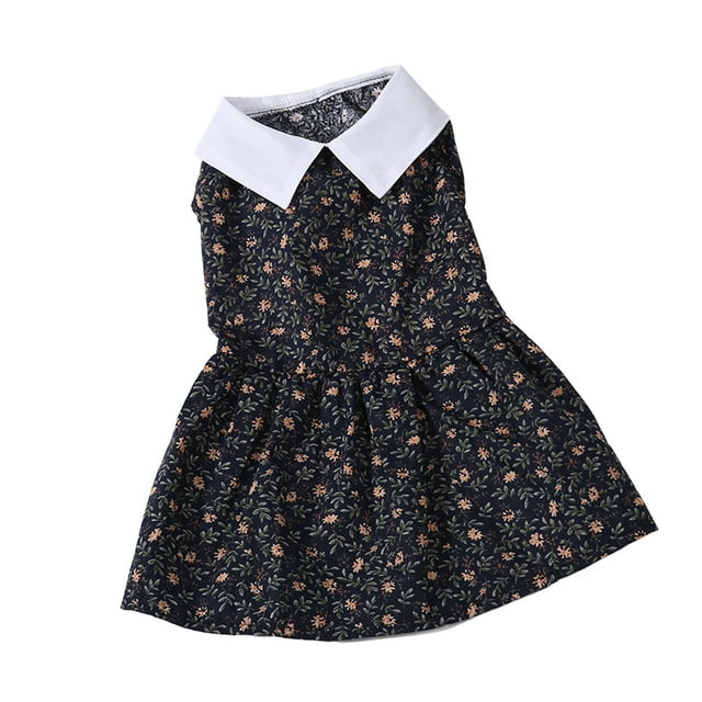 Imprimer Robe de Chien, Floral Confortable à la Mode Doggy Princesse Robe Lavable en Machine pour le Festival XS, S, M, L