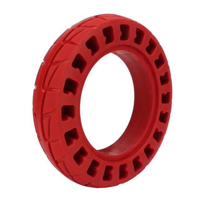 Tyre, Inflation Free Wearable Electric Scooter Tire Prevent Slip For 10 Inch Scooters Red