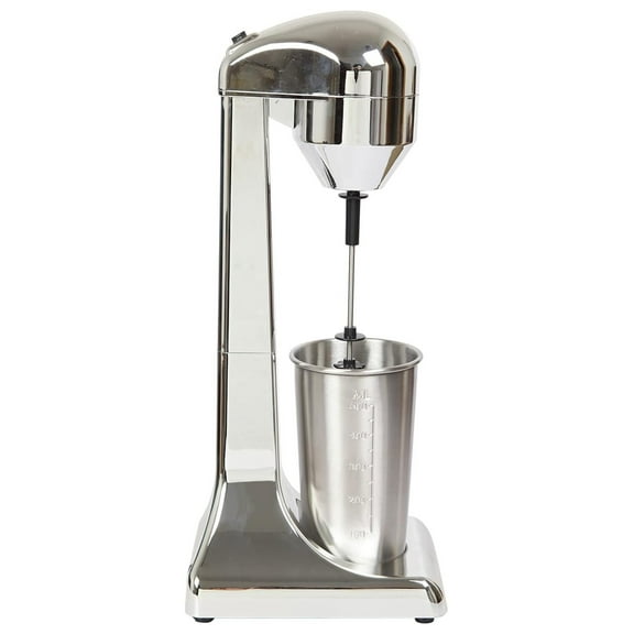 Milkshake Maker Machine,Adjustable Speed Stainless Steel Electric Drink Mixer,500ml Mixing Cup for Milkshake,Soda Drinks,Cocktails and Batter Silvery