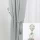 thumbnail image 5 of Soporte de cortinas Uxcell para sujetar cortinas, ganchos para pantallas de cortinas, sujetadores de zinc aleado tono plateado 2 piezas, 5 of 7