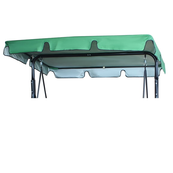 Eummy Swing Canopy Cover Replacement 210D Oxford Cloth Swing Canopy Top Cover Windproof 3 Seat Swing Chair Awning All Weather Protection Canopy Cover for Outdoor Garden Yard Patio Courtyard