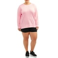 thumbnail image 2 of Terra and Sky Women's Plus Active Fleece Crew Sweatshirt, 2 of 5