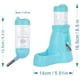 thumbnail image 5 of Botella de agua para hámster con cuenco para animales pequeños, roedores, chinchillas, conejos, ratas, hurones, 80 ml, azul, 5 of 5