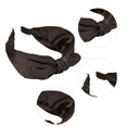 thumbnail image 3 of Diademas con lazo anudado para mujer, diadema con nudo a la moda, diadema con orejas de conejo, diademas anchas, diadema elástica, 3 of 5