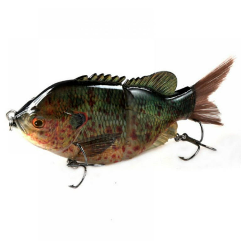 2 Section Bluegill Swimbait 5.5in/2oz,Topwater Fishing Lure Floating  Swimbait for Bass Jointed Swimbaits