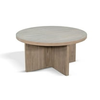 Sunny Designs Round Large Wood Accent Table