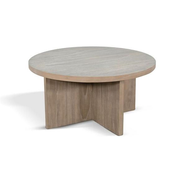 Sunny Designs Round Large Wood Accent Table