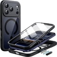 thumbnail image 1 of wonima11 JETech Case for iPhone 17 Pro Max 6.9-Inch with Built-in Tempered Glass Screen Protector and Camera Control Button, Compatible with MagSafe, 360 Degree Full Body Cover (Black), 1 of 1