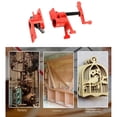 thumbnail image 2 of 3/4 Inch Pipe Screw Clamps Pipe Screw Clamps Wooden Clamp Set Quick Release Pipe Clamps Metal Clamps Pipe Red, 2 of 6