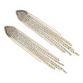 thumbnail image 2 of Here's a polished product description for your **Long Tassel Rhinestone Dangle Earrings**:\n\n \n\n**Elegant Long Tassel Rhinestone Dangle Earrings –, 2 of 3