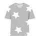 thumbnail image 4 of Camisetas de Verano de las Mujeres de Manga Corta con Cuello en V de Gran Tamaño Camiseta Deportiva Sólida, Base Cómoda Casual, 4 of 4