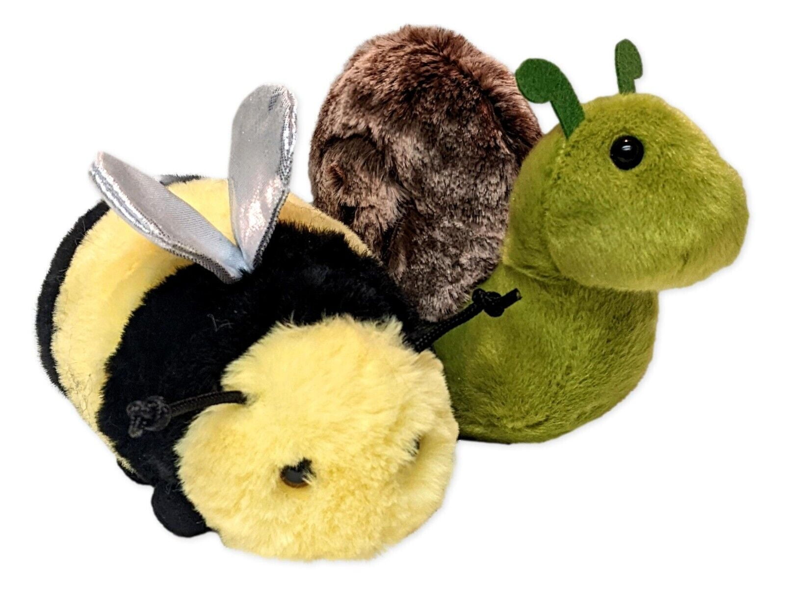 BEESWAX BEE & SLOW SNAIL Mini Flopsie 8" Stuffed Animal Plush by Aurora ...