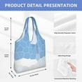thumbnail image 4 of ZNDUO Women Tote Bag, Casual Handbags Big Capacity Shopping Shoulder Bag- Mosaic Blue Sky Pattern, 4 of 7