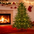 thumbnail image 4 of 35In Pre-Lit Sparse Christmas Tree, Simulated Artificial Cypress Christmas Tree with Warm-White LED Lights, Timer, Metal Stand, Holiday Xmas Tree for Home, Christmas Office Decoration, 4 of 7