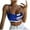 Blue, variant on Womens Fashion Casual Summer Magic Claw Print Tube Top Strap Close-fitting Vest