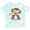 Tie Dye Green, variant on Inktastic Monkey Girls Toddler T-Shirt