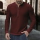 thumbnail image 1 of Seeotter Mens Casual Cotton Striped Slim Fit Long Sleeve Collared T Shirt Shirts, 1 of 3