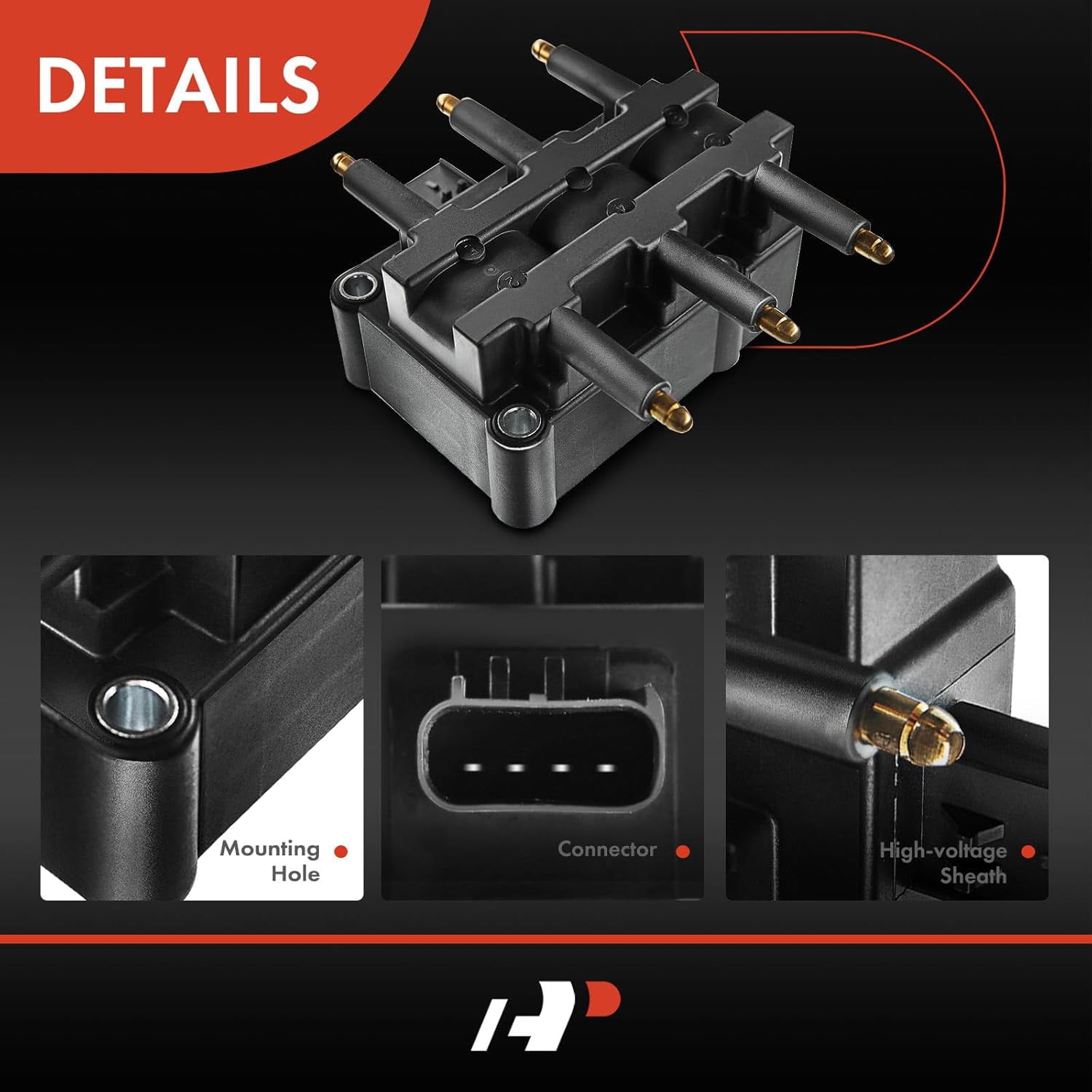 A-Premium Ignition Coil Pack Replacement for Town & Country Voyager Pacifica Dodge Caravan Grand Caravan Wrangler Routan 3.3L 3.8L Fits select: 2008 ,2011 JEEP WRANGLER UNLIMITED