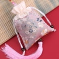 thumbnail image 2 of Qarigey Bolso con cordón Bolsita Bordado Bendiciones Hogar Oficina Dormitorio Sala de estar Colgante Coche Revisión trasera Colgante Festival Accesorios de disfraces Rosa Qarigey AP017945-05, 2 of 6